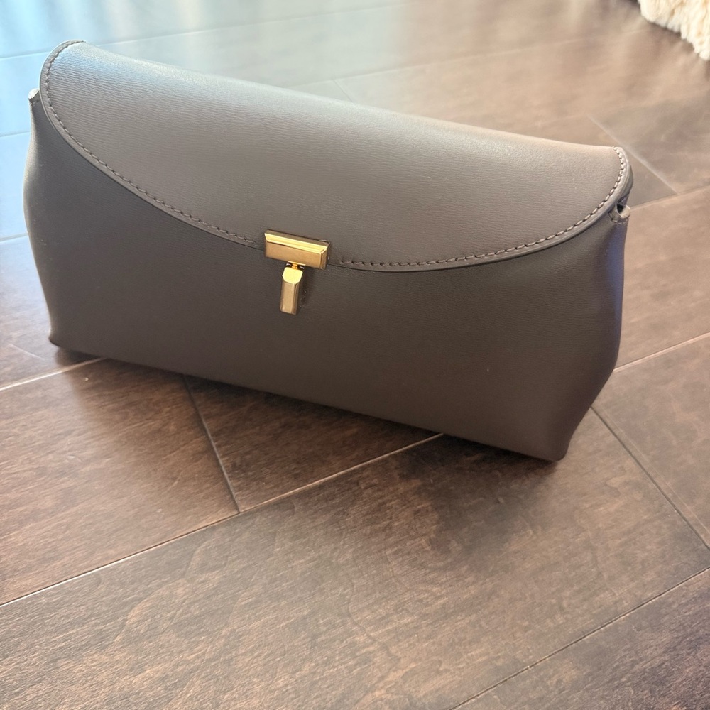 Toteme Brown T Lock Mini Leather Bag